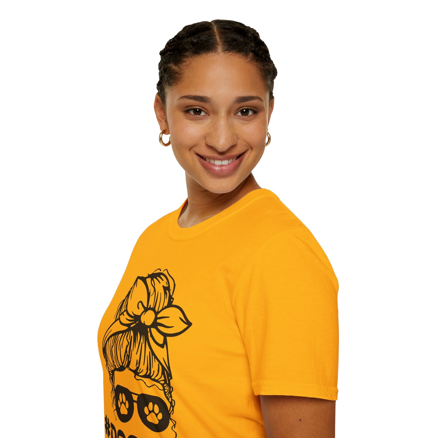 #DogMom Unisex Softstyle T-Shirt - Perfect Gift for Pet Lovers