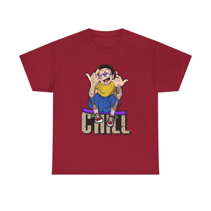 Chill Vibes Unisex Heavy Cotton Tee – Perfect for Relaxed Days