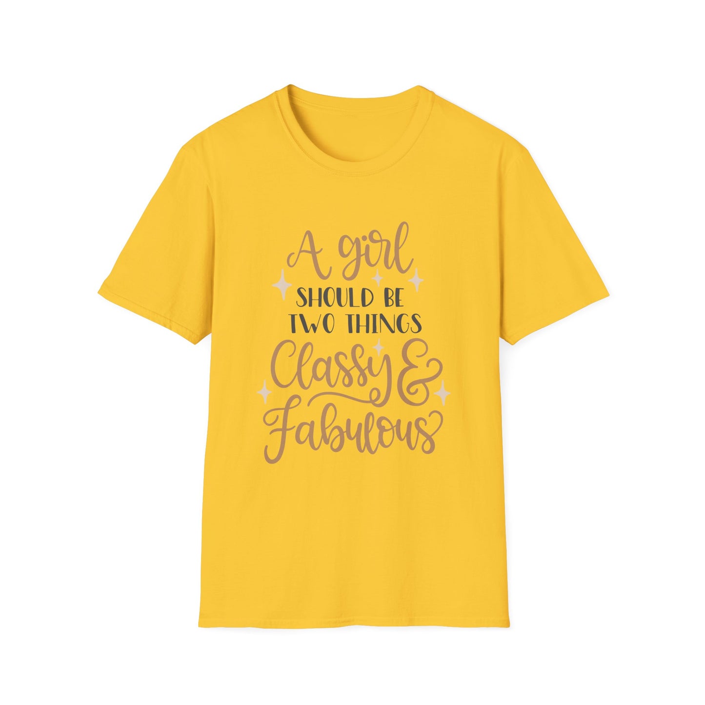Classy & Fabulous T-Shirt for Girls | Soft Unisex Tee, Trendy Gift, Stylish Outfit, Birthday Celebration, Inspirational Wear