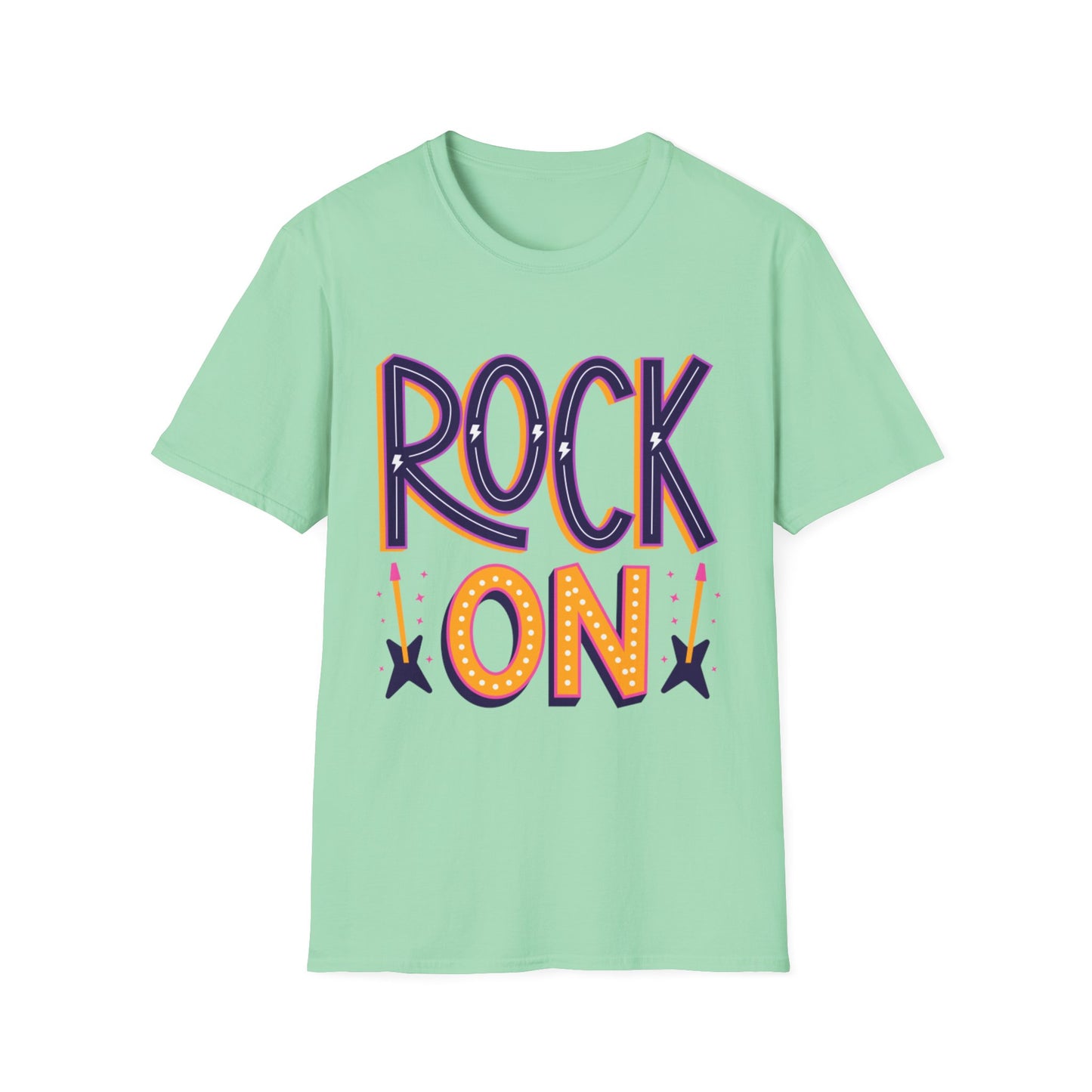 Rock On Unisex T-Shirt, Music Lover's Tee, Concert Outfit, Gift for Musicians, Fun Casual Wear