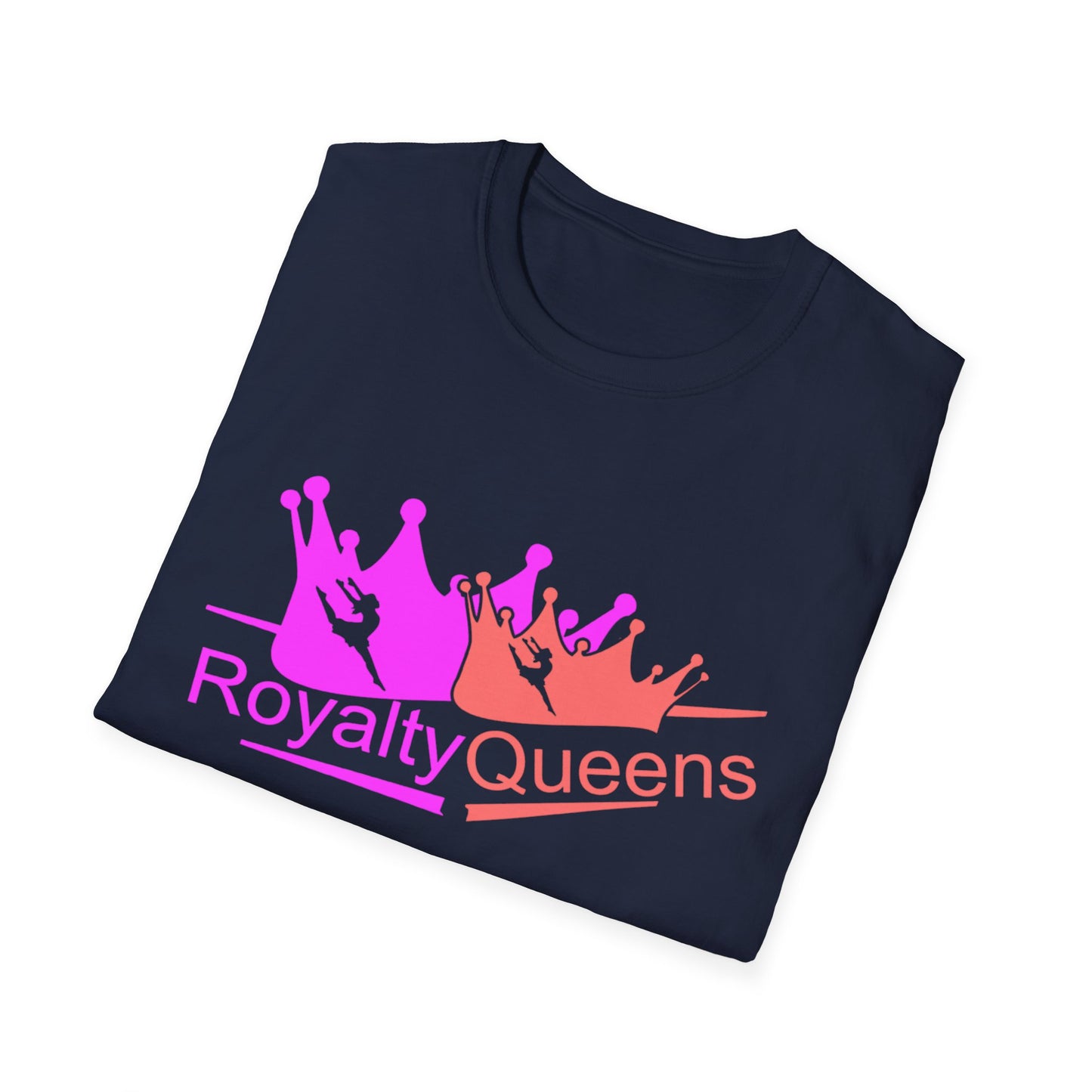 Royalty Queens Unisex Softstyle T-Shirt - Comfortable Casual Tee for Women, Birthday Gift, Queen Vibes, Party Wear, Empowerment Shirt