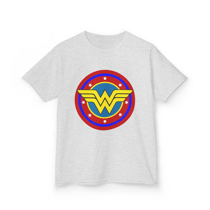 Wonder Woman Kids Tee, Superhero Shirt, Birthday Gift, Comic Book Apparel, Children's Clothing, Cartoon T-Shirt, Movie Merchandise
