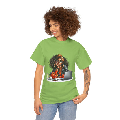 Creative Work From Home Unisex Heavy Cotton Tee