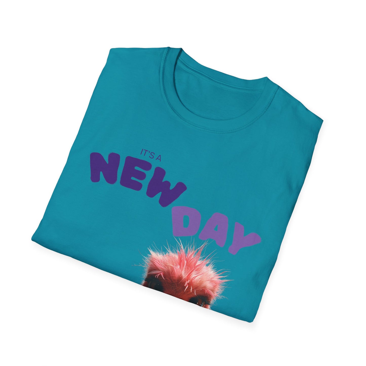 Funny New Day Unisex Softstyle T-Shirt – Perfect for Casual Vibes & Everyday Wear