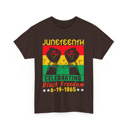Juneteenth Celebration Tee, Unisex Cotton Shirt, Black Freedom T-Shirt, 6-19-1865 Heritage Top, Summer Festival Apparel, History Shirt