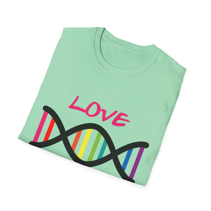 Love Yourself LGBTQ+ Pride T-Shirt, Unisex Rainbow Tee, Softstyle Shirt for Self-Care, Supportive Gift for Friends, Perfect for Pride Month