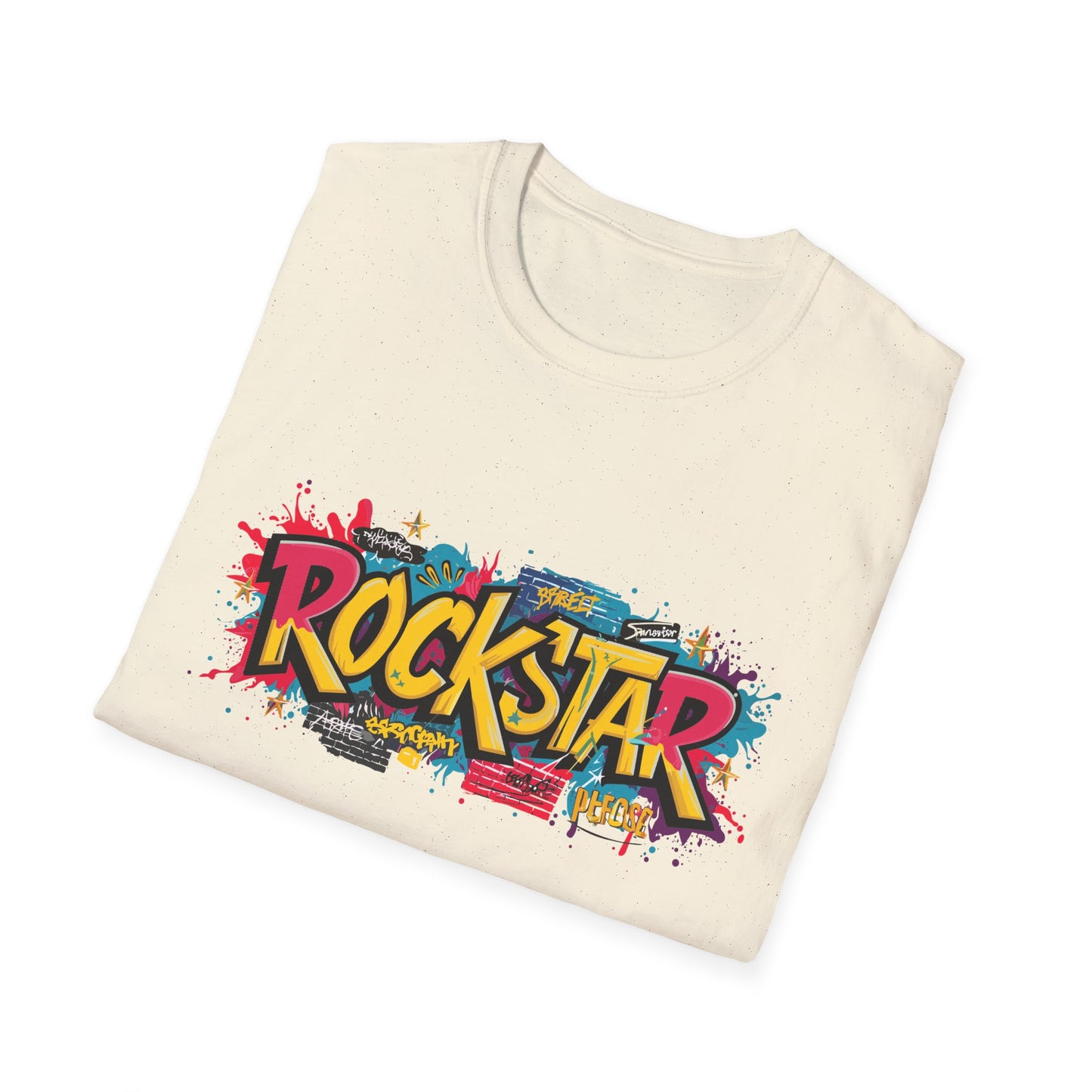 Rockstar Graphic Unisex T-Shirt, Music Lover Gift, Festival Wear, Cool Casual Tee, Birthday Present, Unisex Softstyle Shirt