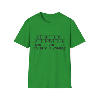 Funny Unisex T-Shirt - "G F C K Y R S L F" Graphic Tee - Perfect Gift for Casual Wear