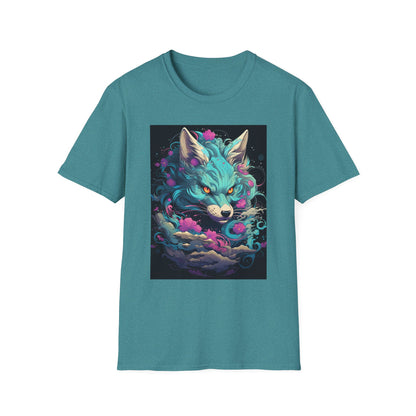Mystical Wolf T-Shirt | Unisex Softstyle Tee, Fantasy Apparel, Gift for Nature Lovers, Unique Statement Shirt, Casual Fashion