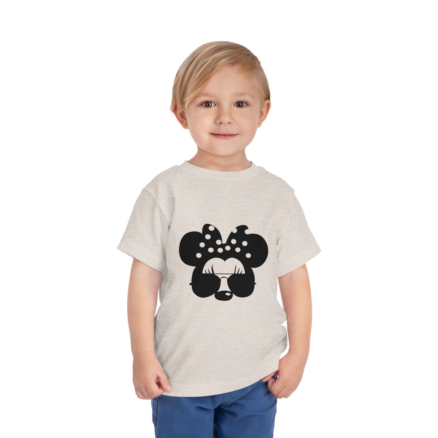 Cute Toddler Tee with Sunglasses Minnie Design, Kids Fashion, Summer Outfit, Birthday Gift, Playdate Shirt