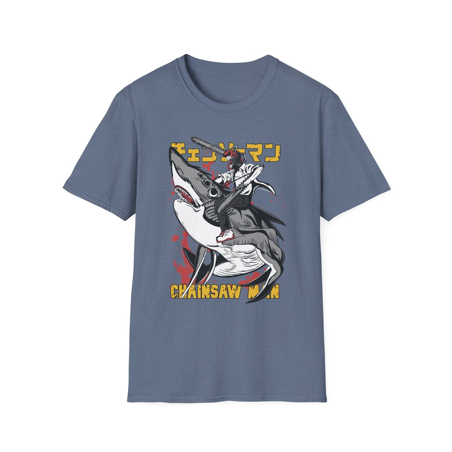 Unisex Softstyle T-Shirt with Unique Design, Cool Graphic Tee, Casual Wear, Gift for Anime Fans, Daily Comfort
