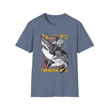 Unisex Softstyle T-Shirt with Unique Design, Cool Graphic Tee, Casual Wear, Gift for Anime Fans, Daily Comfort