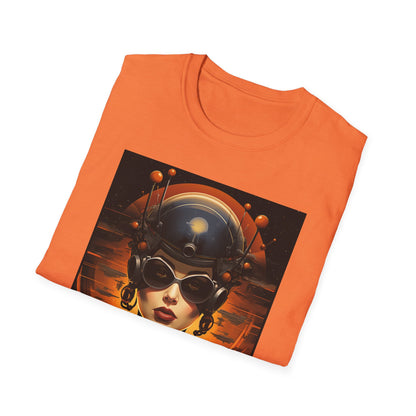 Futuristic Graphic Tee - Unisex Softstyle T-Shirt with Sci-Fi Design