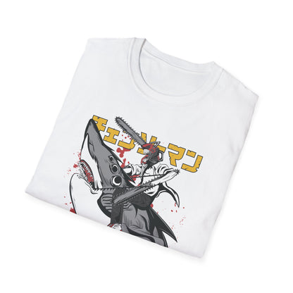 Unisex Softstyle T-Shirt with Unique Design, Cool Graphic Tee, Casual Wear, Gift for Anime Fans, Daily Comfort