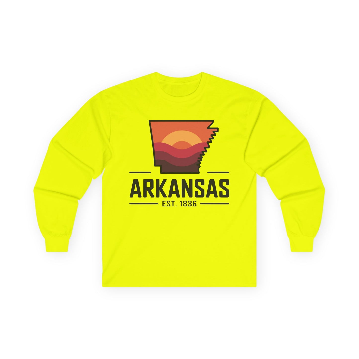 Arkansas Sunset Long Sleeve Tee — AR State Est. 1836