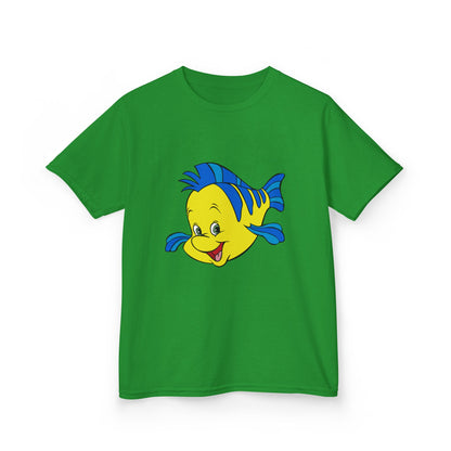 Kids Cartoon Fish Tee - Fun Summer T-Shirt, Gift for Birthday, Beach Day, Family Outings, Vacation Wear