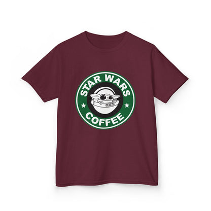 Star Wars Coffee Kids Tee, Fun Graphic T-shirt for Boys & Girls, Perfect for Birthdays, Star Wars Fans, Casual Wear