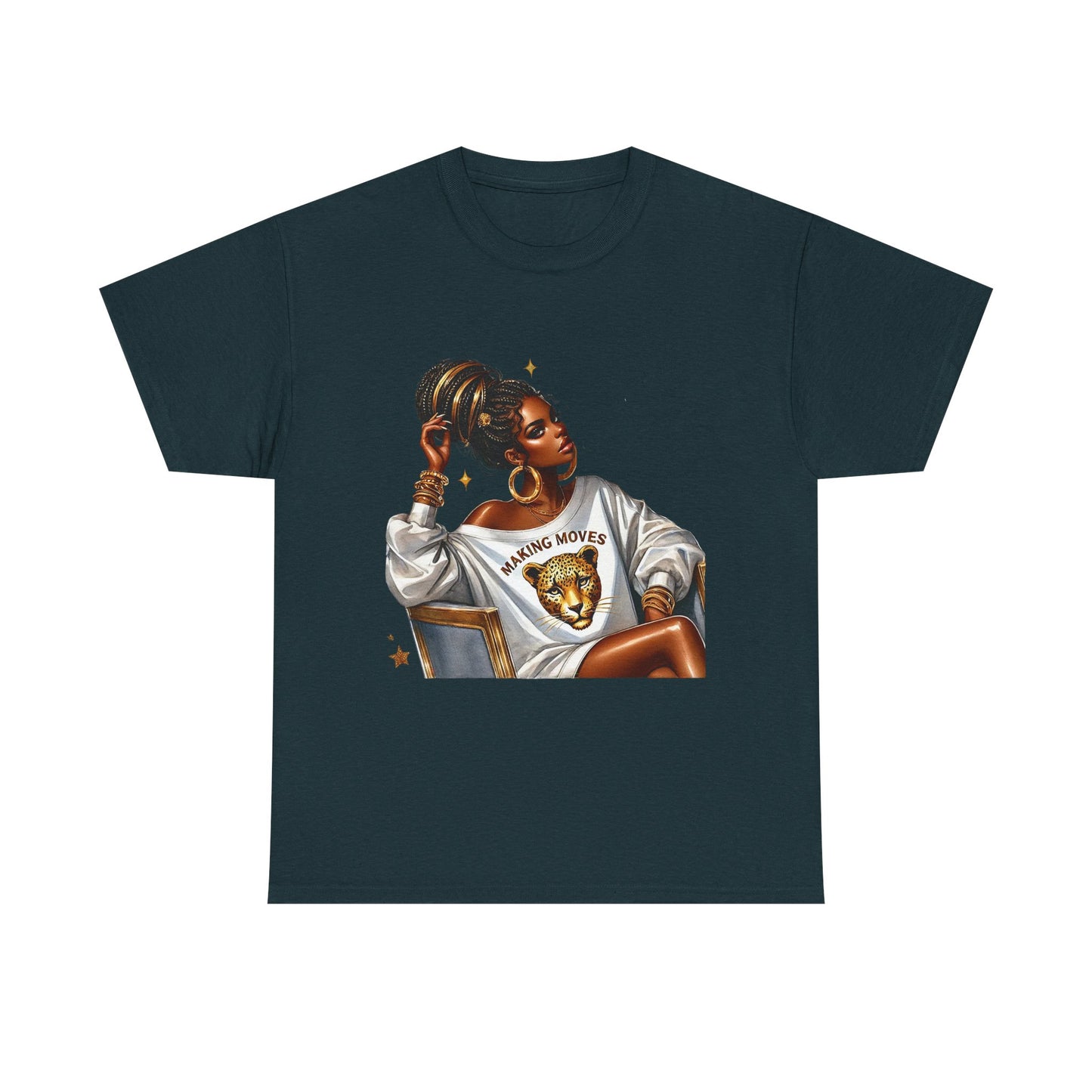 Empowering Women Graphic Tee - 'Making Moves' Heavy Cotton Unisex T-Shirt
