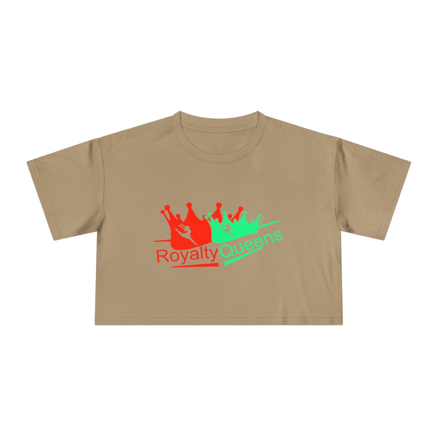 Royalty Queens Cropped Tee - Fun Style, Perfect for Celebrations, Birthdays, Casual Wear, Self-Love, Women's Fashion