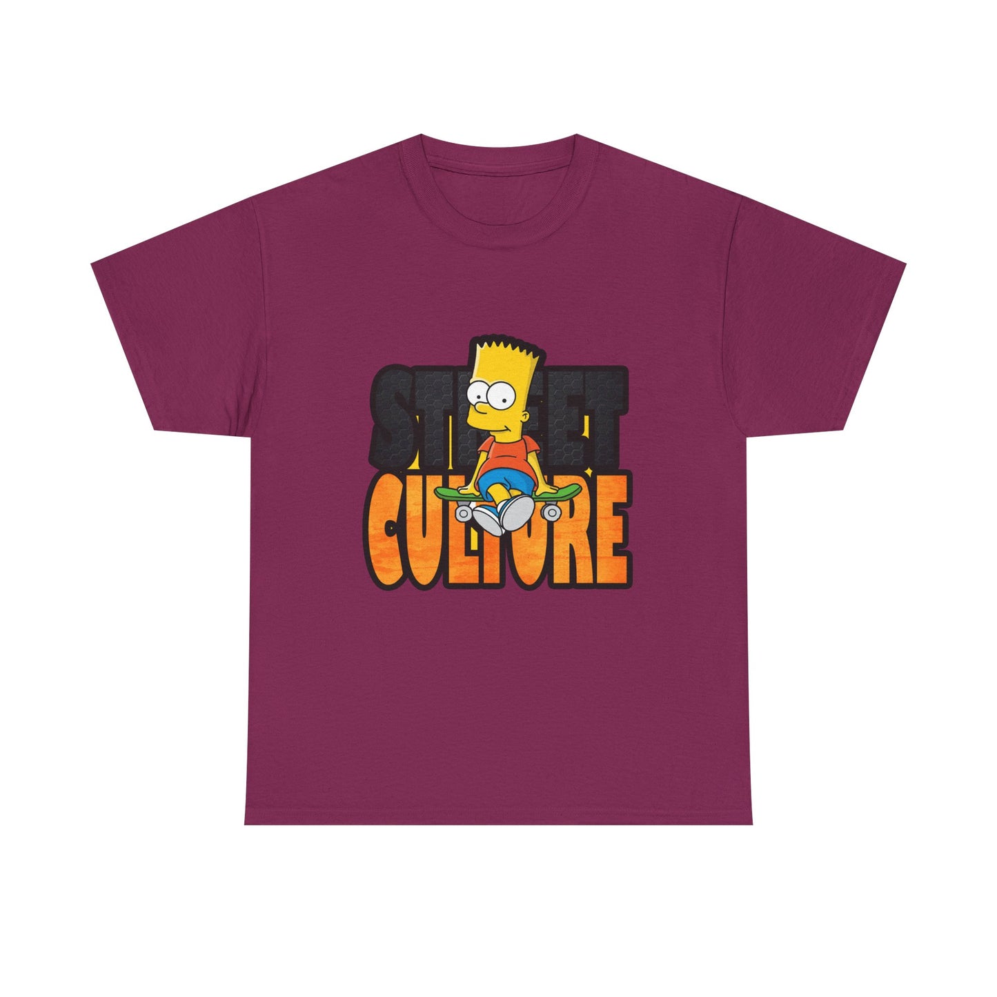 Retro Bart Simpson Unisex Heavy Cotton Tee - Street Culture Vibe