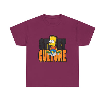 Retro Bart Simpson Unisex Heavy Cotton Tee - Street Culture Vibe