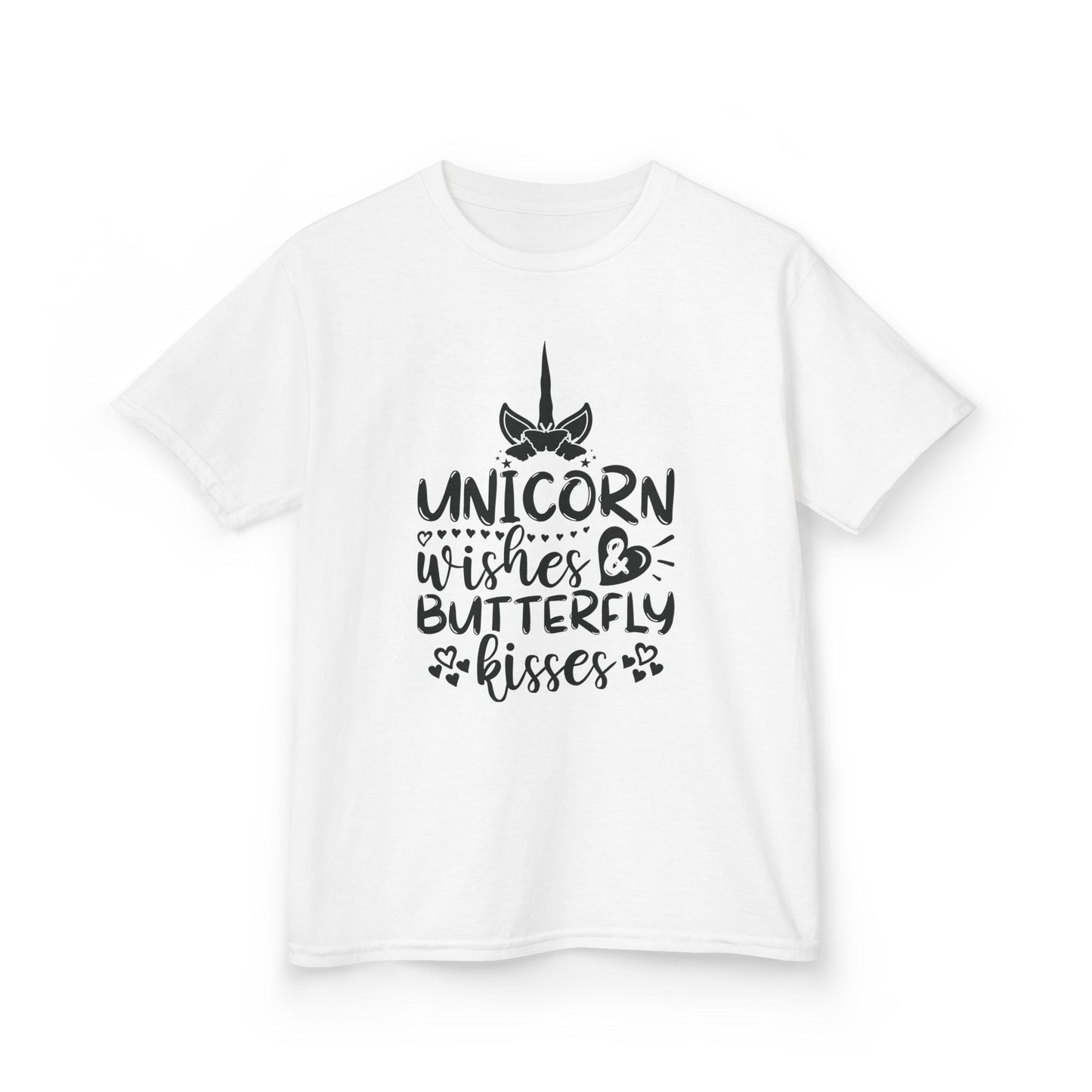 Unicorn Wishes Kids Tee - Adorable Heavy Cotton T-Shirt for Magical Moments