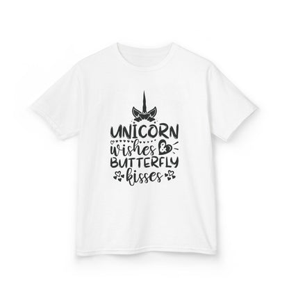 Unicorn Wishes Kids Tee - Adorable Heavy Cotton T-Shirt for Magical Moments