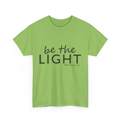 Be the Light Unisex Heavy Cotton Tee - Inspirational Faith Shirt