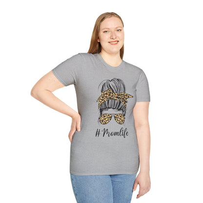 Momlife Cursive Unisex Softstyle T-Shirt - Trendy Mother's Day Tee