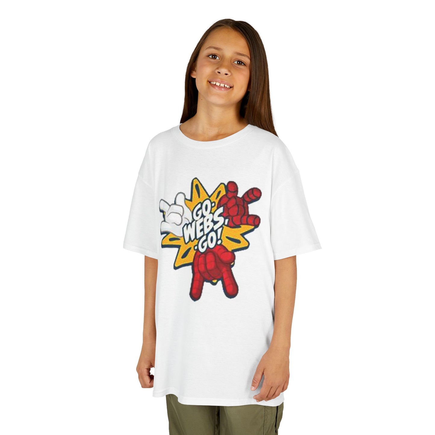 Kids Superhero Graphic Tee - Go Webs Go!