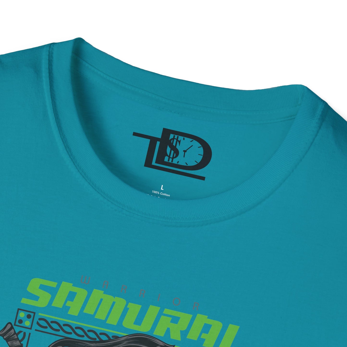 Samurai Graphic Tee, Unisex Softstyle T-Shirt, Anime Casual Wear, Gift for Gamers, Streetwear Fashion, Perfect for Conventions