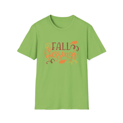 Fall Blessings T-Shirt, Cute Autumn Tee, Thanksgiving Gift, Cozy Casual Wear, Seasonal Graphic Shirt