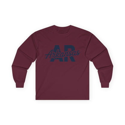 Arkansas AR Script Long Sleeve Tee
