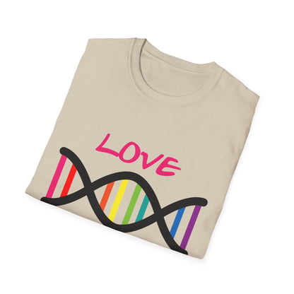 Love Yourself LGBTQ+ Pride T-Shirt, Unisex Rainbow Tee, Softstyle Shirt for Self-Care, Supportive Gift for Friends, Perfect for Pride Month