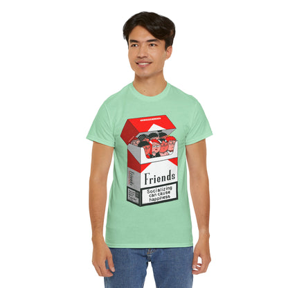 Friends Socializing Unisex Heavy Cotton Tee - Fun Graphic T-Shirt