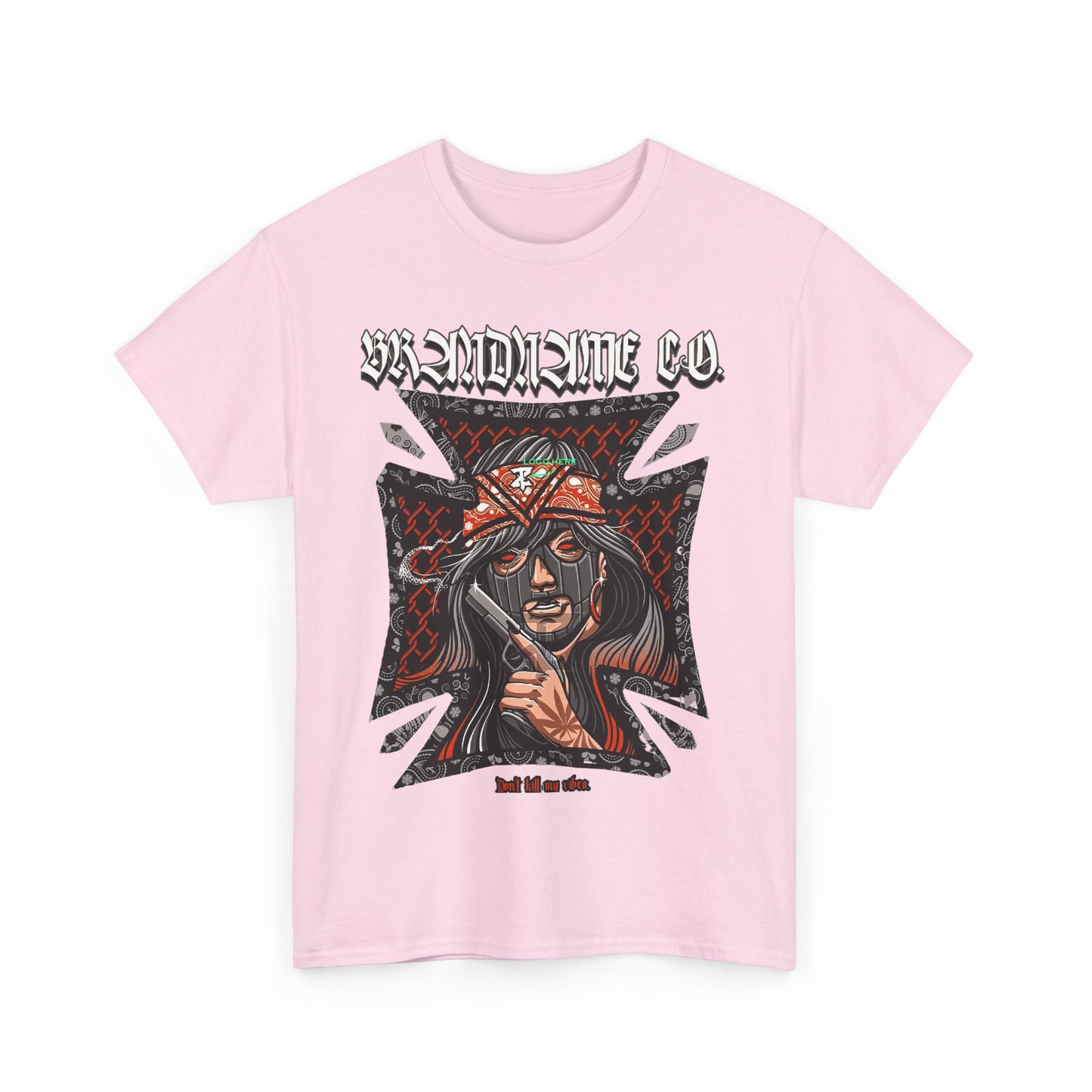 Bold Graphic Unisex Heavy Cotton Tee - Unique Streetwear Style