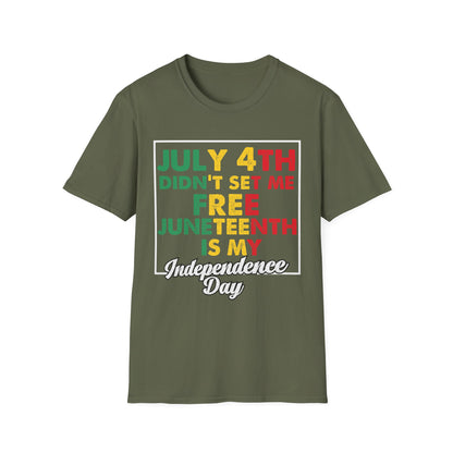 Juneteenth Independence T-Shirt, Celebrate Freedom, Unisex Tee, African American Heritage, July 4th Alternative Shirt, Gift Idea