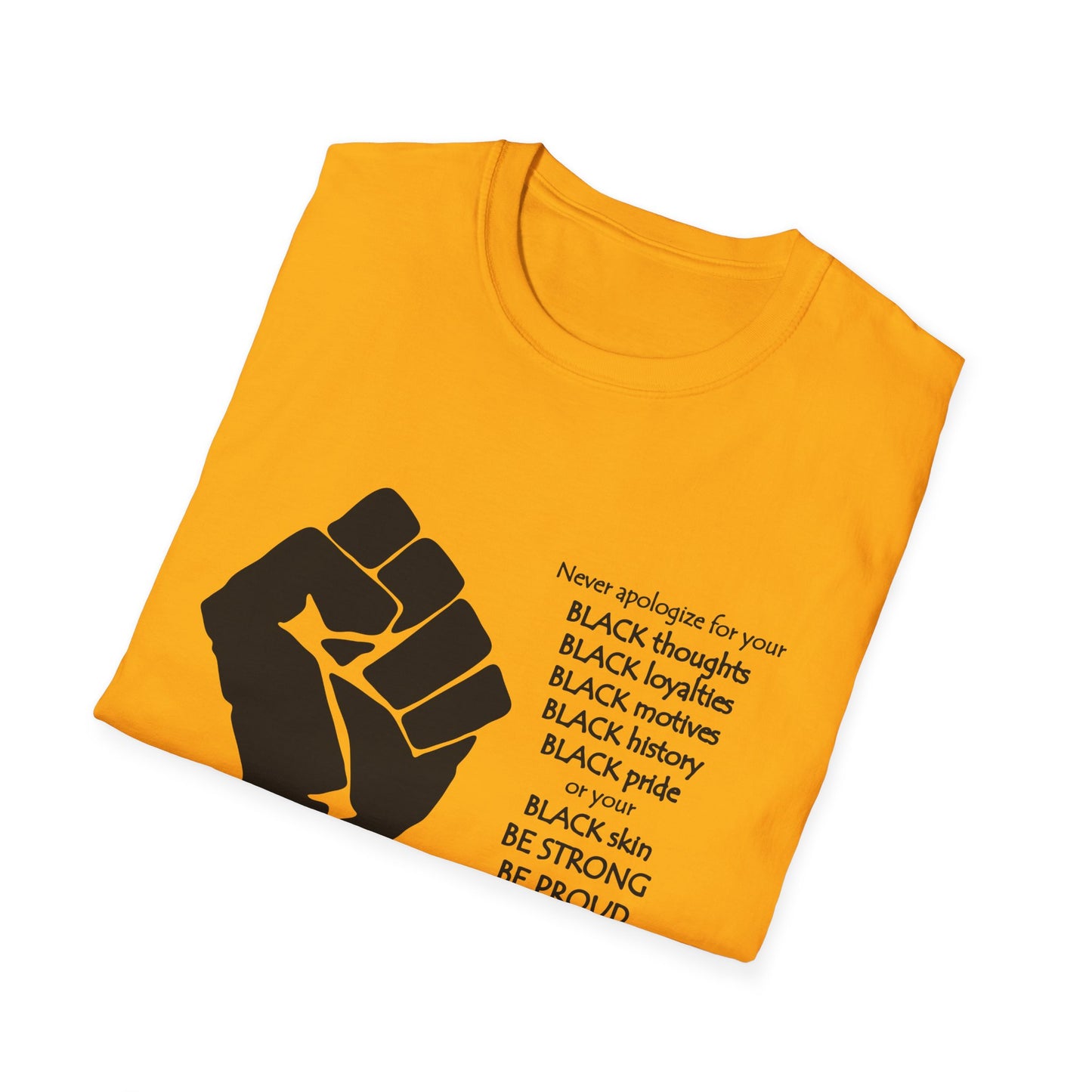 Empowerment Graphic T-Shirt: Unapologetically Black Tee, Activist Shirt, Social Justice Apparel, Inclusive Fashion, Statement Wear