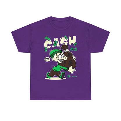 Cash Cartoon Unisex Heavy Cotton Tee - Streetwear Vibe