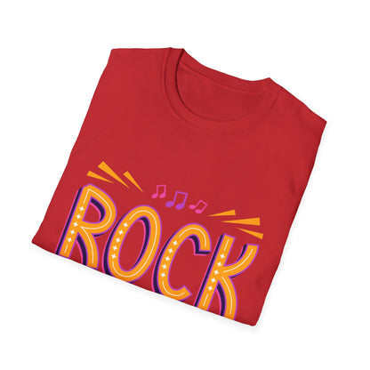 Rock Not Dead Unisex Softstyle T-Shirt | Music Lover Gift, Concert Apparel, Graphic Tee, Casual Wear, Festival Outfit