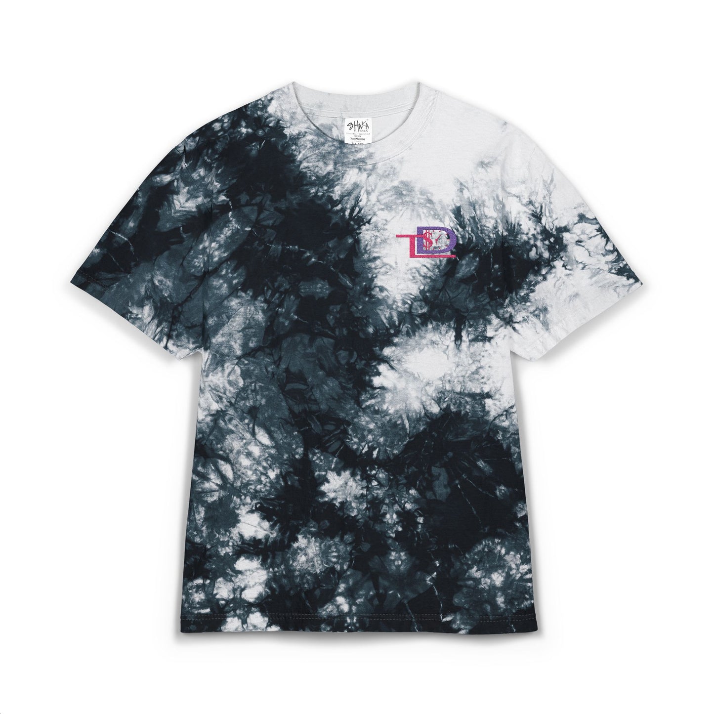 Oversized Tie-Dye T-Shirt with Embroidery, Comfortable Summer Casual Wear, Unisex Gift for Friends, Festival Outfit, Trendy Streetwear
