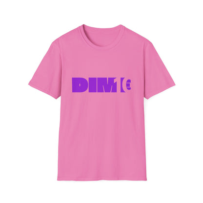 DIM T Unisex Softstyle T-Shirt - Trendy Streetwear Tee, Casual Apparel, Gift for Friends, Summer Fashion, Graphic Tee, Everyday Wear