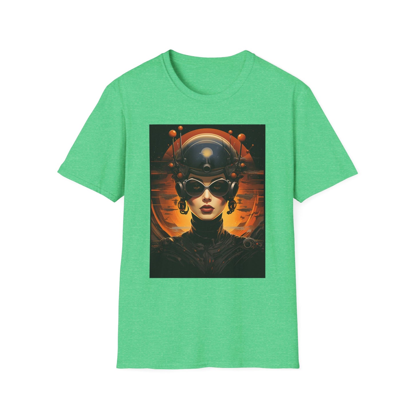 Futuristic Graphic Tee - Unisex Softstyle T-Shirt with Sci-Fi Design