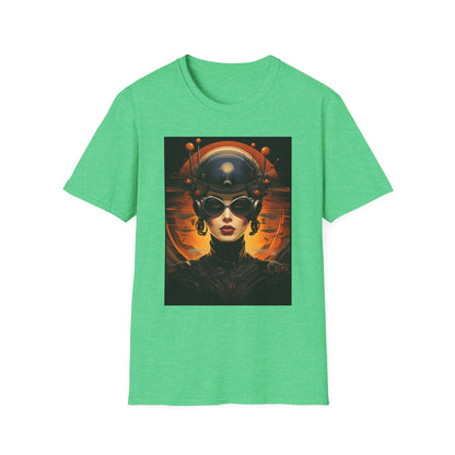 Futuristic Graphic Tee - Unisex Softstyle T-Shirt with Sci-Fi Design