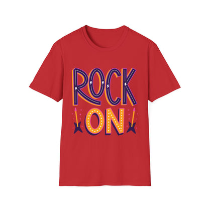 Rock On Unisex T-Shirt, Music Lover's Tee, Concert Outfit, Gift for Musicians, Fun Casual Wear
