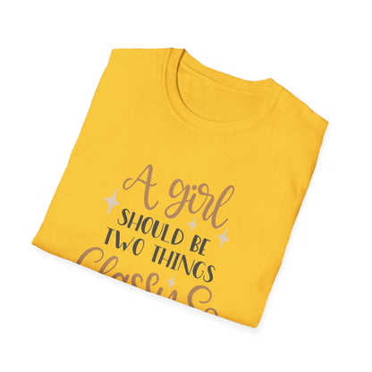 Classy & Fabulous T-Shirt for Girls | Soft Unisex Tee, Trendy Gift, Stylish Outfit, Birthday Celebration, Inspirational Wear