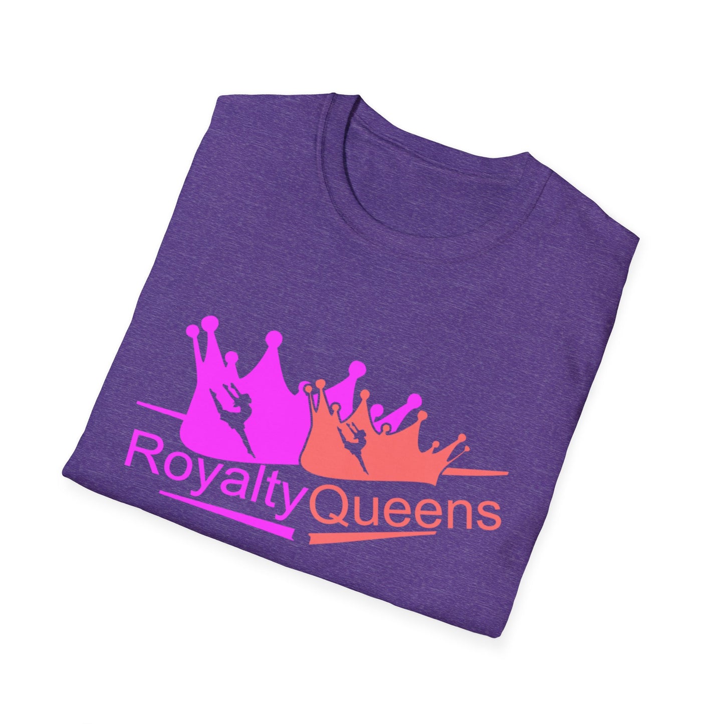 Royalty Queens Unisex Softstyle T-Shirt - Comfortable Casual Tee for Women, Birthday Gift, Queen Vibes, Party Wear, Empowerment Shirt