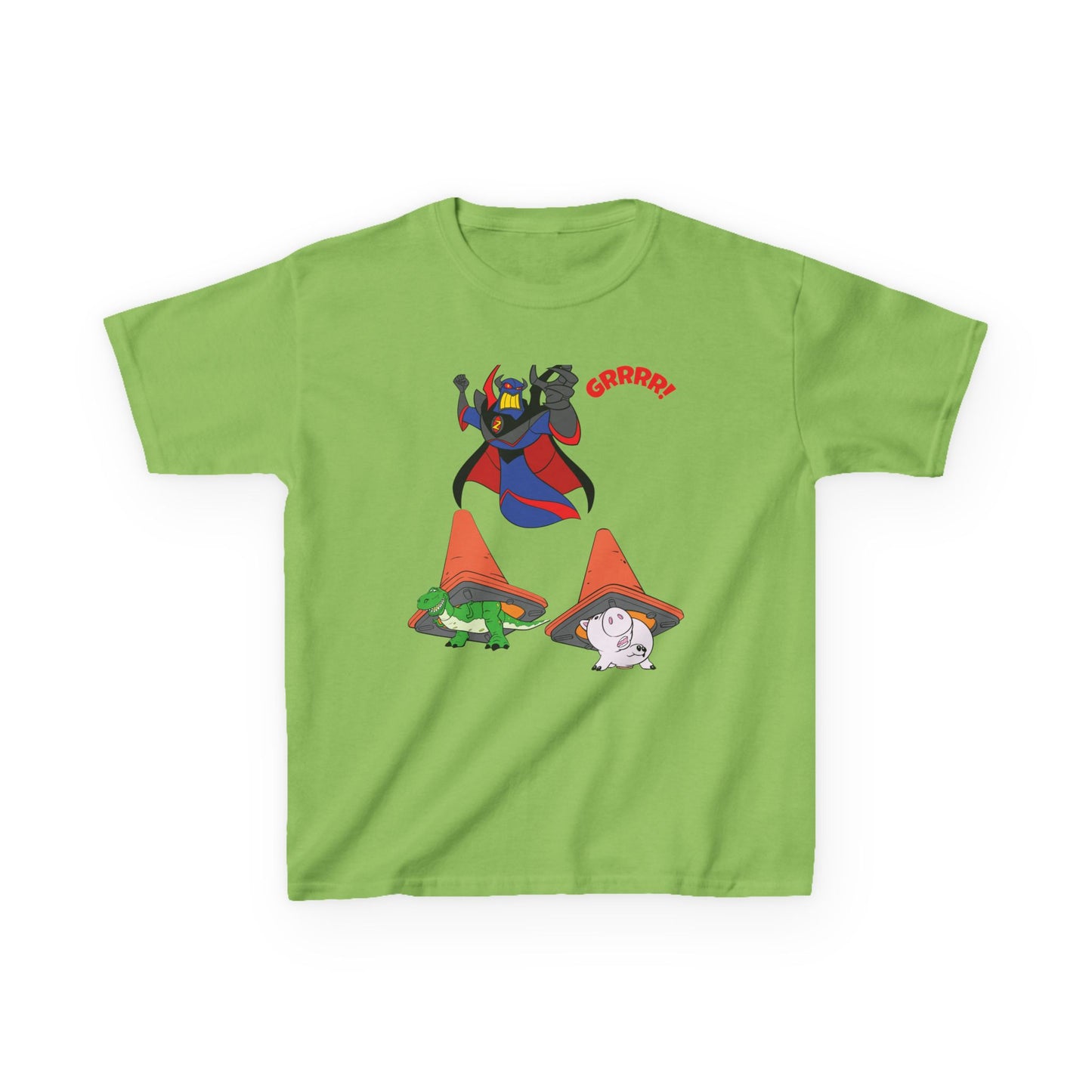 Kids Cartoon Battle Tee - Fun & Unique Grrr! Design