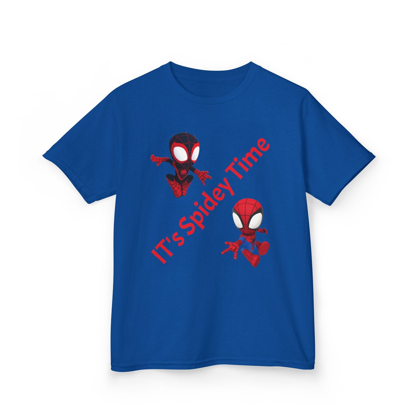 Kids Spidey Time Tee - Fun Cotton Shirt for Superhero Lovers, Birthday Gift, Marvel Fans, Casual Wear, Kids' Party