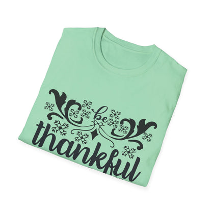Thankful Unisex Softstyle T-Shirt - Fall Fashion, Thanksgiving Gift, Casual Wear, Gratitude Tees, Everyday Comfort